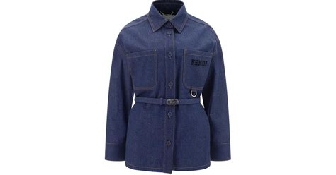 fendi jacket denim|More.